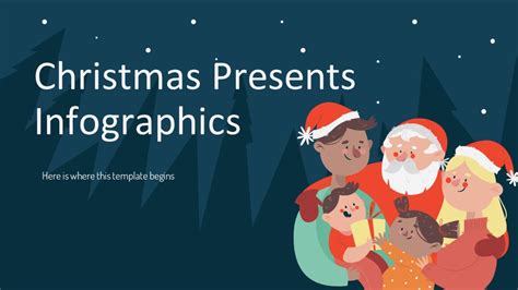 Free Christmas Gift Infographics for PowerPoint & Google Slides