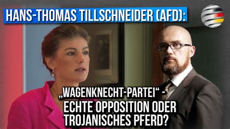 Hans Thomas Tillschneider AfD Wagenknecht Partei Echte