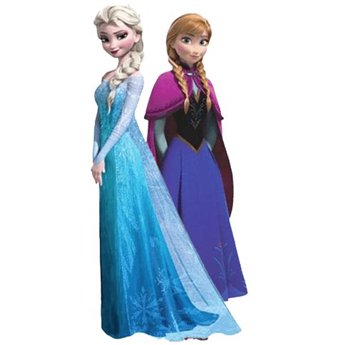 Elsa and Anna from Frozen Disney Princesses PNG | PNG All