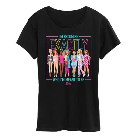 Barbie - Exactly Who Im Meant To Be Neon - Womens Women'S Short Sleeve
