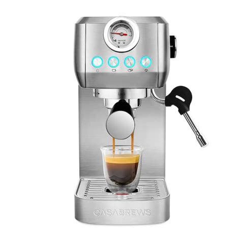 Casabrews Gense Cup Sliver Stainless Steel Espresso Machine