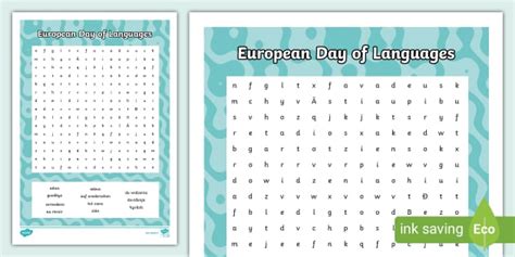 European Day Of Languages Goodbye Word Search Twinkl