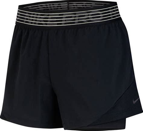 Nike Pro Flex 2 In 1 Woven Shorts Women Black Thunder Grey Price