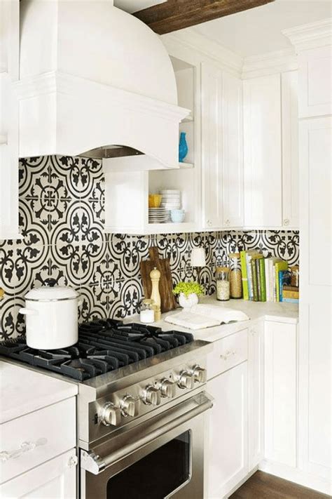 Striking Kitchen Design Ideas Tile Backsplash White Cabinet