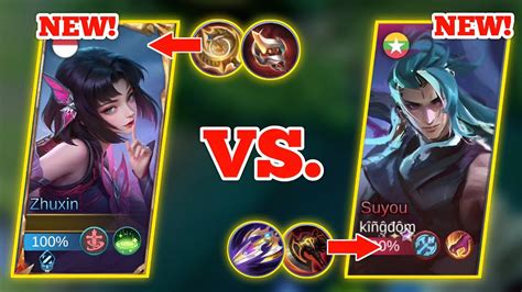 New Hero Zhuxin Vs New Hero Suyou Advance Server Zhuxin Mlbb