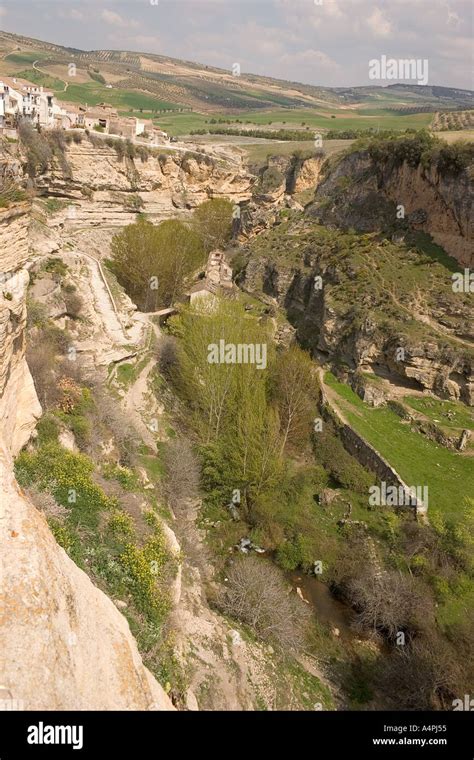 View Of Gorge At Alhama De Granada Spain Stock Photo Alamy