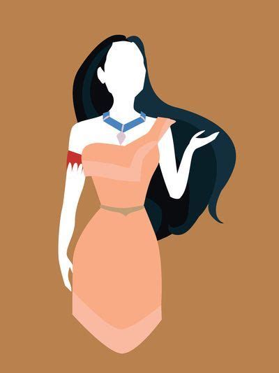 Pocahontas Disney Silhouette Pocahontas Disney Princess Art Print