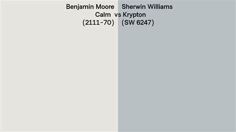 Benjamin Moore Calm Vs Sherwin Williams Krypton Sw