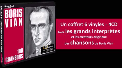 Boris Vian 100 Chansons Coffret 6 vinyles 4 CD Exclusivité Fnac Boris