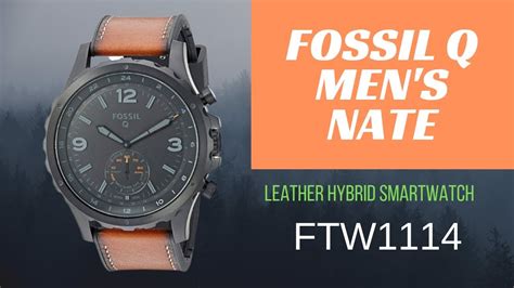 Fossil Q Men S Nate Hybrid Smartwatch Model Ftw Youtube