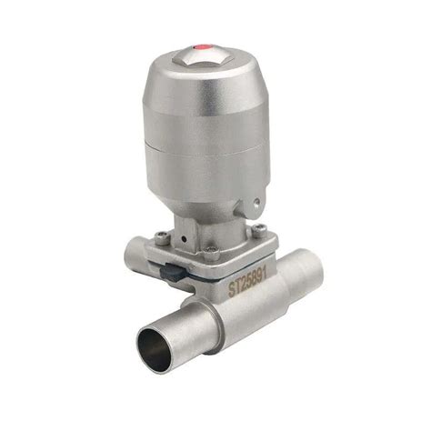 Dn Sanitary Stainless Steel Welded Pneumatic Diaphragm Valve With