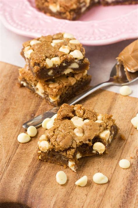 Biscoff And White Chocolate Blondies Scrummy Lane