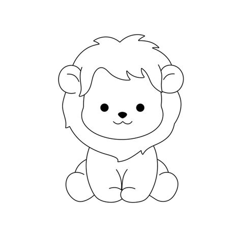 Lion Clip Art Black And White