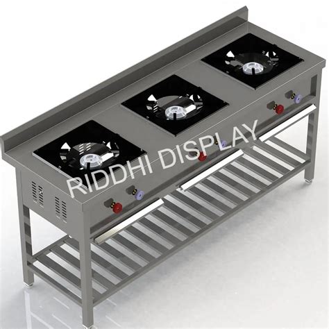 Three Burner Indian Cooking Range Manufacturer Supplier