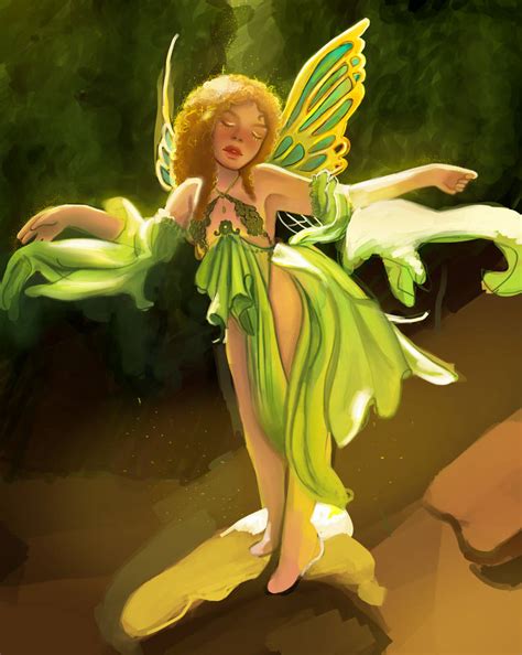 Forest fairy painting by swordmasterqueen on DeviantArt