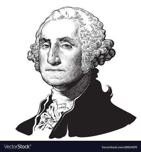 George washington Royalty Free Vector Image - VectorStock