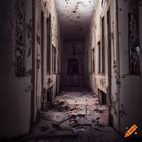 Image Of A Haunted Abandoned Hospital On Craiyon