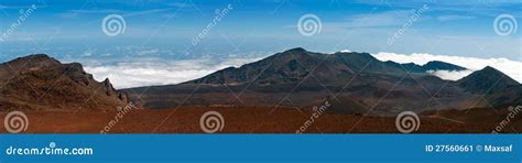 Haleakala volcano stock image. Image of park, maui, ocean - 27560661