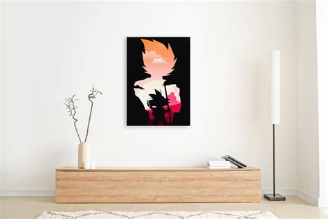 Goku Sunset Dragonball By Gunawan Rb Wall Art