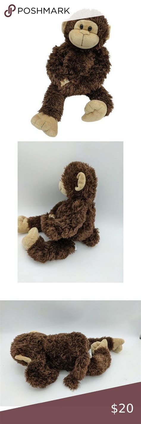 Build A Bear Monkey 17” Plush Stuffed Toy Hugging hanging GUC ! Ape ...