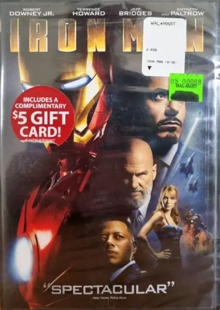 Iron Man Dvd Robert Downey Jr Jeff Bridges Region New