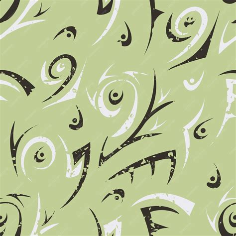 Premium Vector | Green abstract seamless
