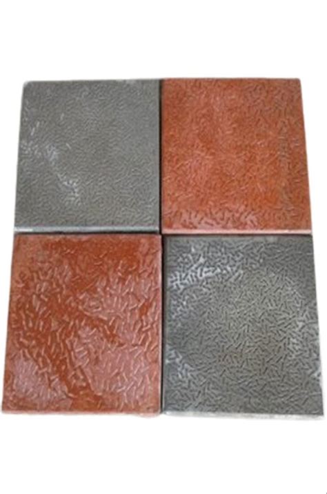 Red And Grey Square Cement Paver Blocks For Pavement Thickness Mm