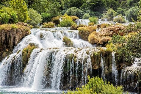 Krka Waterfalls Croatian National Park Croatia Stock Photo Image Of