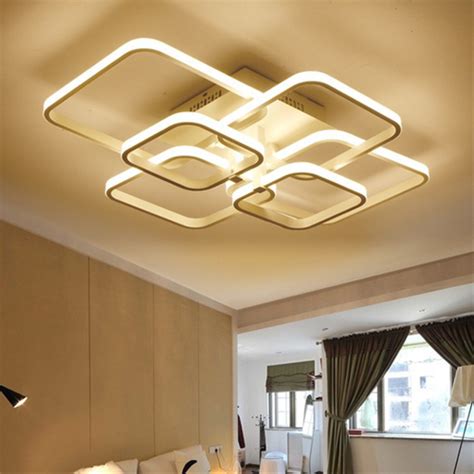 Lustre Led De Alum Nio Acr Lico De Cabe As L Mpada De Teto