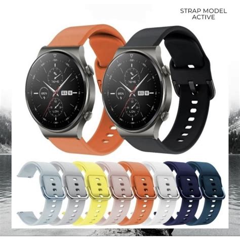 Jual Strap Huawei Watch Gt Pro Tali Jam Rubber Colorful Buckle Model