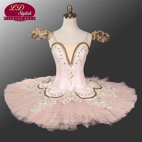 2021 Peach Fairy Classical Ballet Tutu LD0028 Girls Platter Tutus Pink