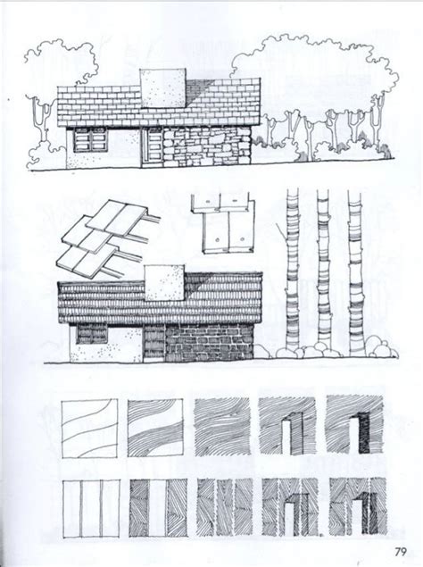 Tecnicas Y Texturas En Dibujo Arquitectonico Architecture Drawing