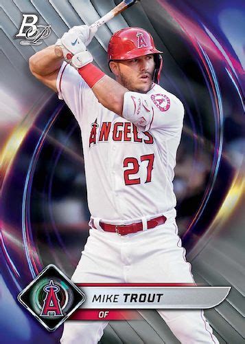 2022 Bowman Platinum Baseball Cards Base Mike Trout No Purchase