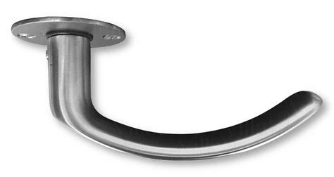 Door Handle Curved Brushed Stainless Steel Brushed Steel Door Handle Villahus