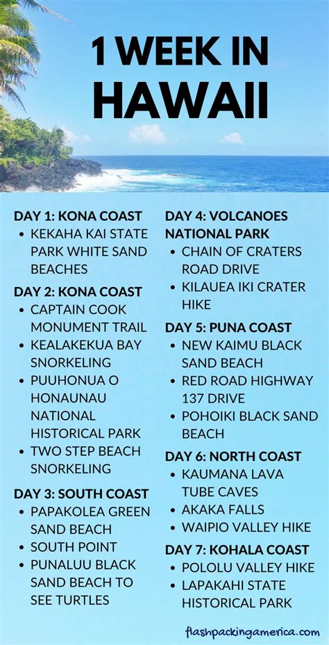 7 days on the Big Island of Hawaii 🌴 1 week itinerary ideas! (volcanoes ...