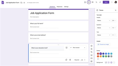 How to make a job application form in Google Forms (Easy-steps) - forms.app