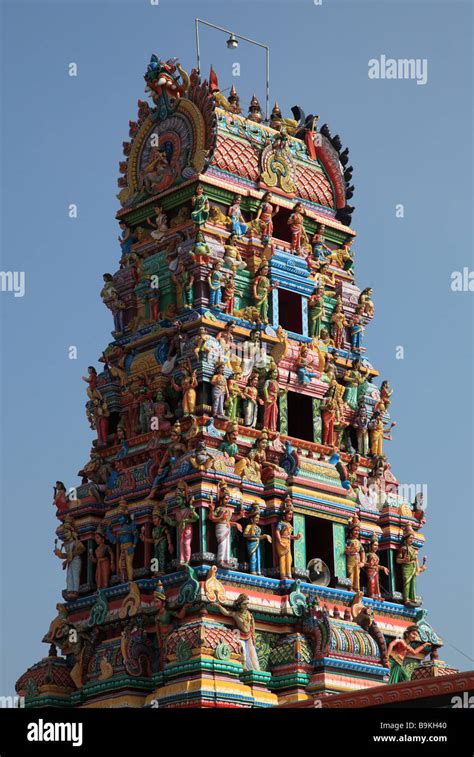 India Puducherry Pondicherry hindu temple Stock Photo: 23172800 - Alamy