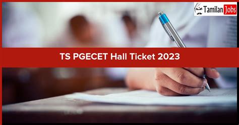 TS PGECET Hall Ticket 2023 Date Out Check Details Pgecet Tsche Ac In