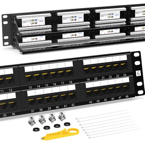 Snapklik Ampcom Premium Series Cat Ports Patch Panel Rack