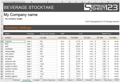 Inventory Tracking Template Excel