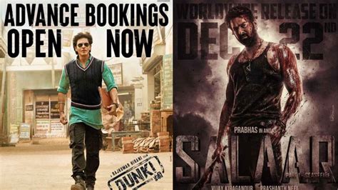 Dunki Vs Salaar Advance Booking Day 1 Tough Fight Between Dunki And