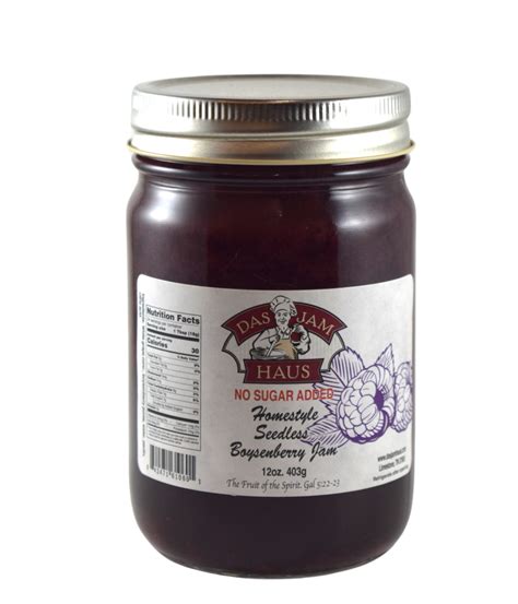 No Sugar Added Boysenberry Seedless Jam Das Jam Haus In Tennessee