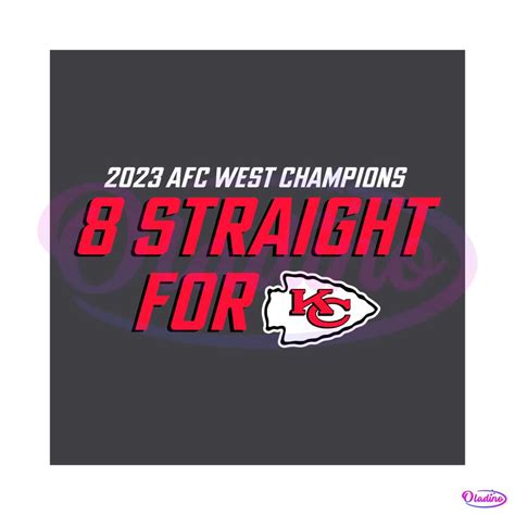 AFC West Champions 8 Straight For KC SVG - Oladino