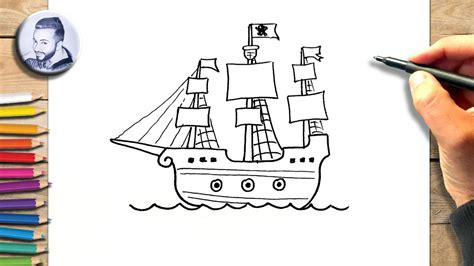 Dessiner Un Bateau Pirate Tutoriel Facile Bateau Pirate Okgo Net