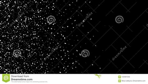 A Glitter Of Silver Particles On A Black Stock Vector Illustration Of