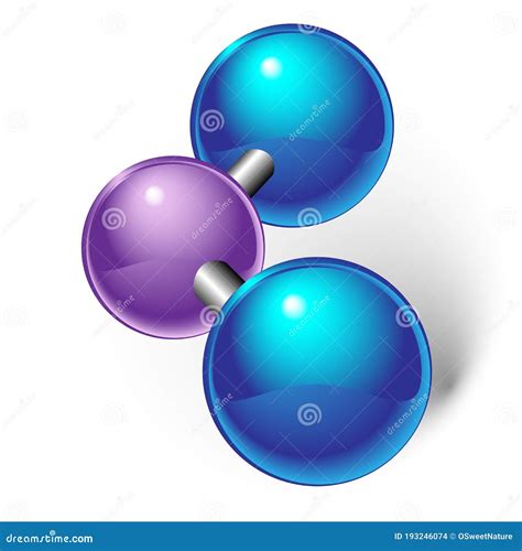 Structure Atomique De Dioxyde D azote Et Forme Moléculaire Illustration