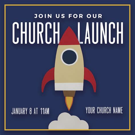 Church Launch InviteCard Church Invitations Outreach Marketing