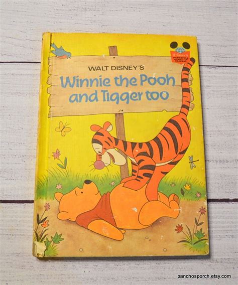 Winnie The Pooh And Tigger Too Childrens Book Disneys Etsy