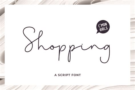 Shopping Font 361989