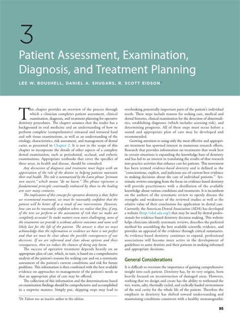 C3 Patient Assessment Examination Diagnosis And Treatment Planning Pdf Tooth Enamel